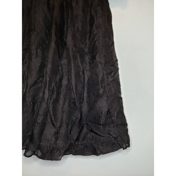 Eloquii Womens 14 A Line Dress Whimsigoth Witchy Black Floral Gothic Romantic - Picture 3 of 5